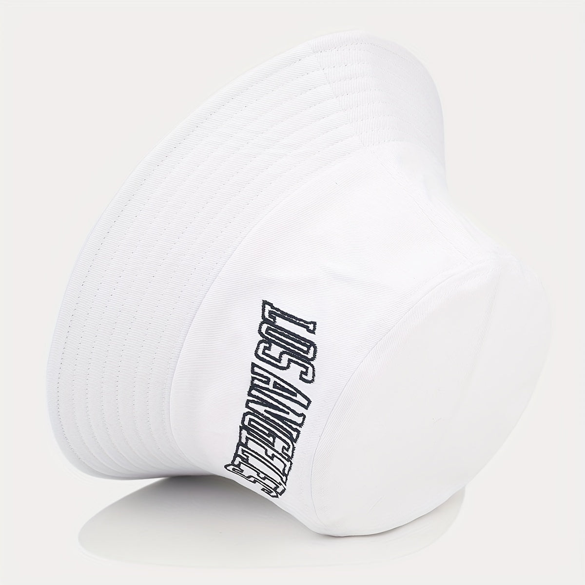 Retro Letter Embroidery Fisherman Hat Outdoor Sun Protection