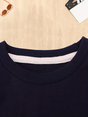 Girls Unicorn Embroidery Crew Neck T shirt Cotton Tops