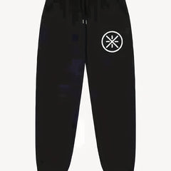 Symbol Pattern Print Men's Pants Drawstring Comfy Active Stretch Trousers