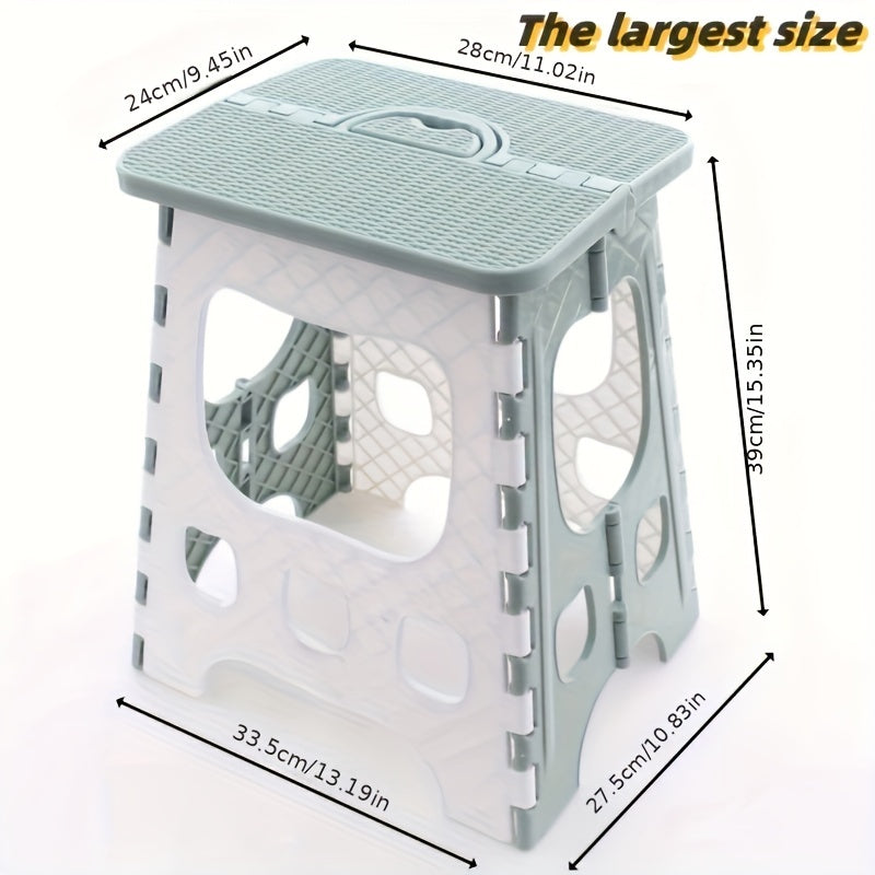 Portable Folding Stool with Handle Lightweight Foldable Chair for Outdoor