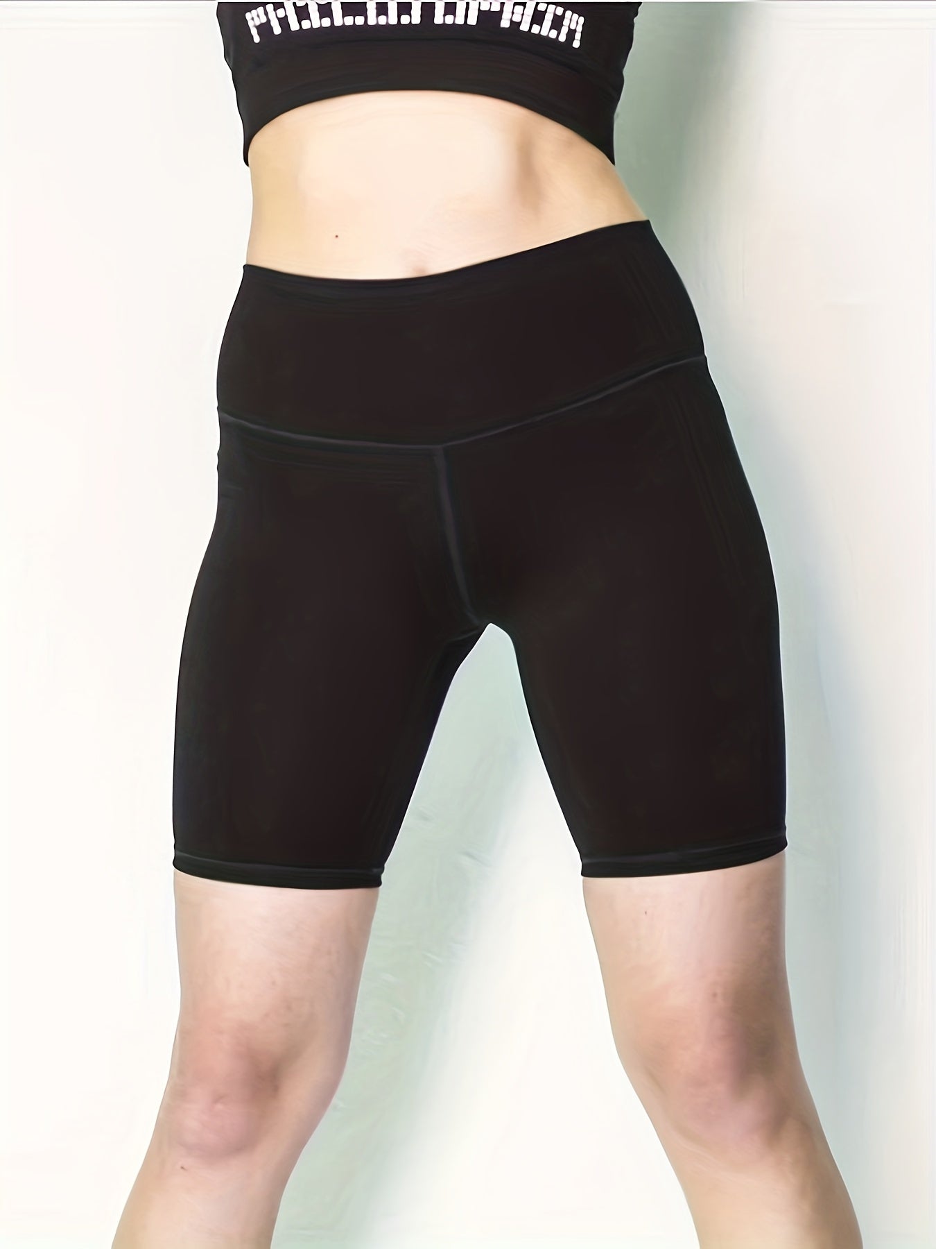 Women's Skinny Yoga Fitness High Waist Biker Shorts