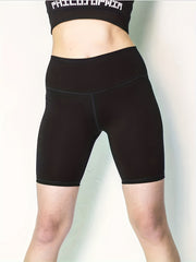 Women's Skinny Yoga Fitness High Waist Biker Shorts
