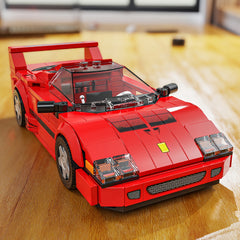 322pcs Red Sports Car Model Building Kit ABS Manual Dustproof Display Box Age 6