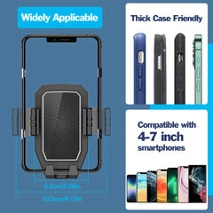 Truck Phone Holder Heavy Duty Phone Mount Long Arm Suction Cup & Stable