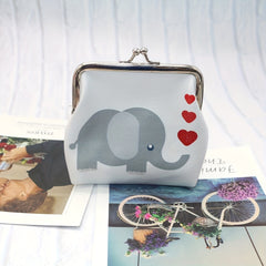 Elephant Pattern Coin Purse Bag Key Bag Hasp Money Bags Wallet Clutch Bag