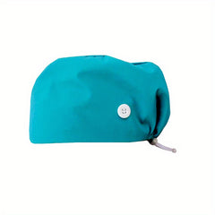 Unisex Solid Scrub Hat Drawstring Work Cap Women Men