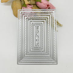 Rectangular Pattern Frame DIY Metal Embossing Scrapbooking Cutting Die