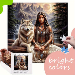 Wooden Animal Puzzles for Family Fun Christmas Halloween Birthday Adult Relax