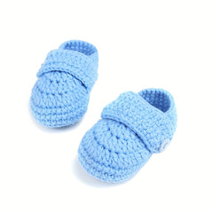 Hand Crocheted Baby Booties Soft Soled Shoes for Infants