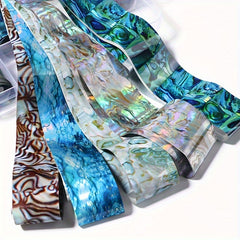 10 Roll Pearl Nail Foil Transfer Stickers Starry Sky Nail Foil