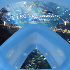 Silica Gel Full Face Snorkel Mask for Adults Anti Fog Anti Leak