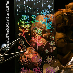 Galaxy Series 3D Hot Silver Scrapbook Stickers Set