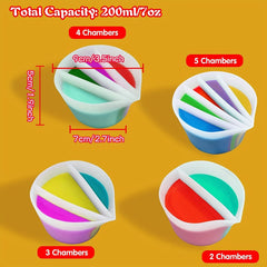 Resin Paint Pouring Split Cups Set Liquid Art Tools DIY Painting Accessories