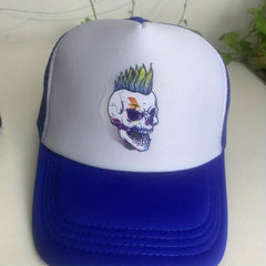 Skull Element Mesh Baseball Cap Sun Hat
