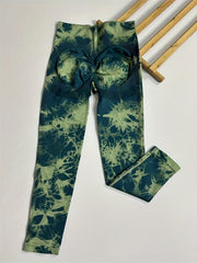 Tie Dye Lip Lifting Quick Drying Yoga Pants