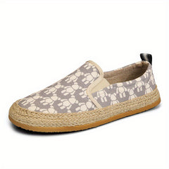 Men's Graphic Print Slip On Canvas Shoes for Walking