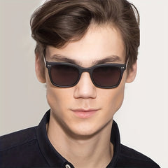 Small Square Frame PC Rice Nail UV400 Sunglasses