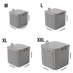Large Capacity Storage Bag Houndstooth Printing Organizer