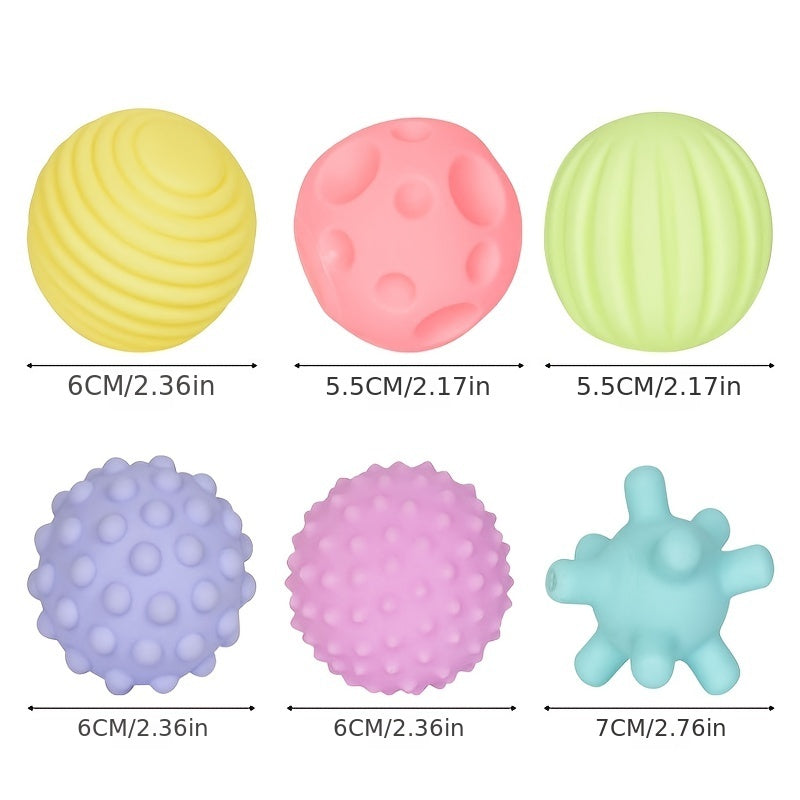 Soft Sensory Grab Balls Geometric Shapes Textured Ball Set