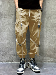 Ribbon Men's Relaxed Fit Cargo Jogger Pants Flap Pockets
