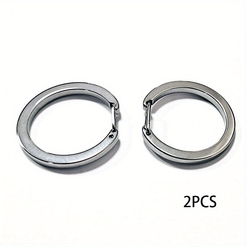 2pcs Steel Carabiner Keychain Quick Release Lightweight for Outdoor