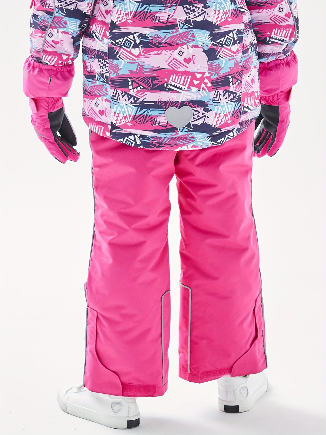 Girls Waterproof Ski Pants with Suspenders - Winter Sports Gift