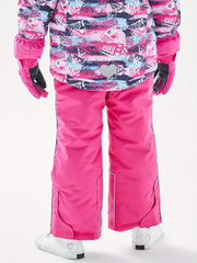 Girls Waterproof Ski Pants with Suspenders - Winter Sports Gift