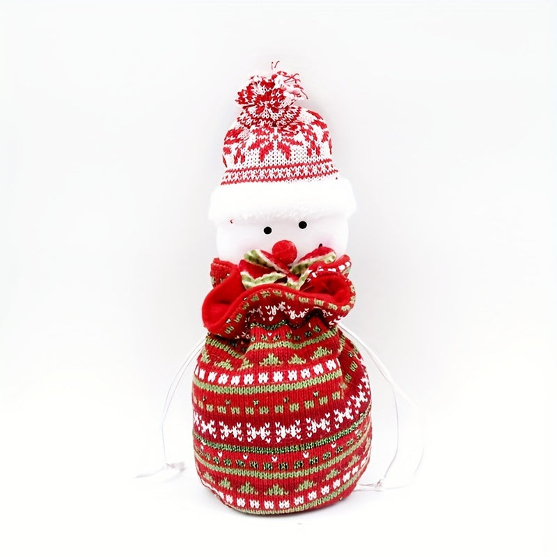 Christmas Candy Wrapping Bag Gift Packaging Elf Deer Snowman Party Decor