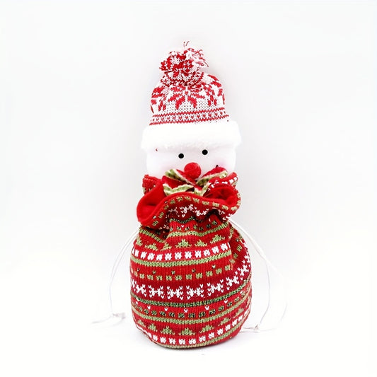 Christmas Candy Wrapping Bag Gift Packaging Elf Deer Snowman Party Decor