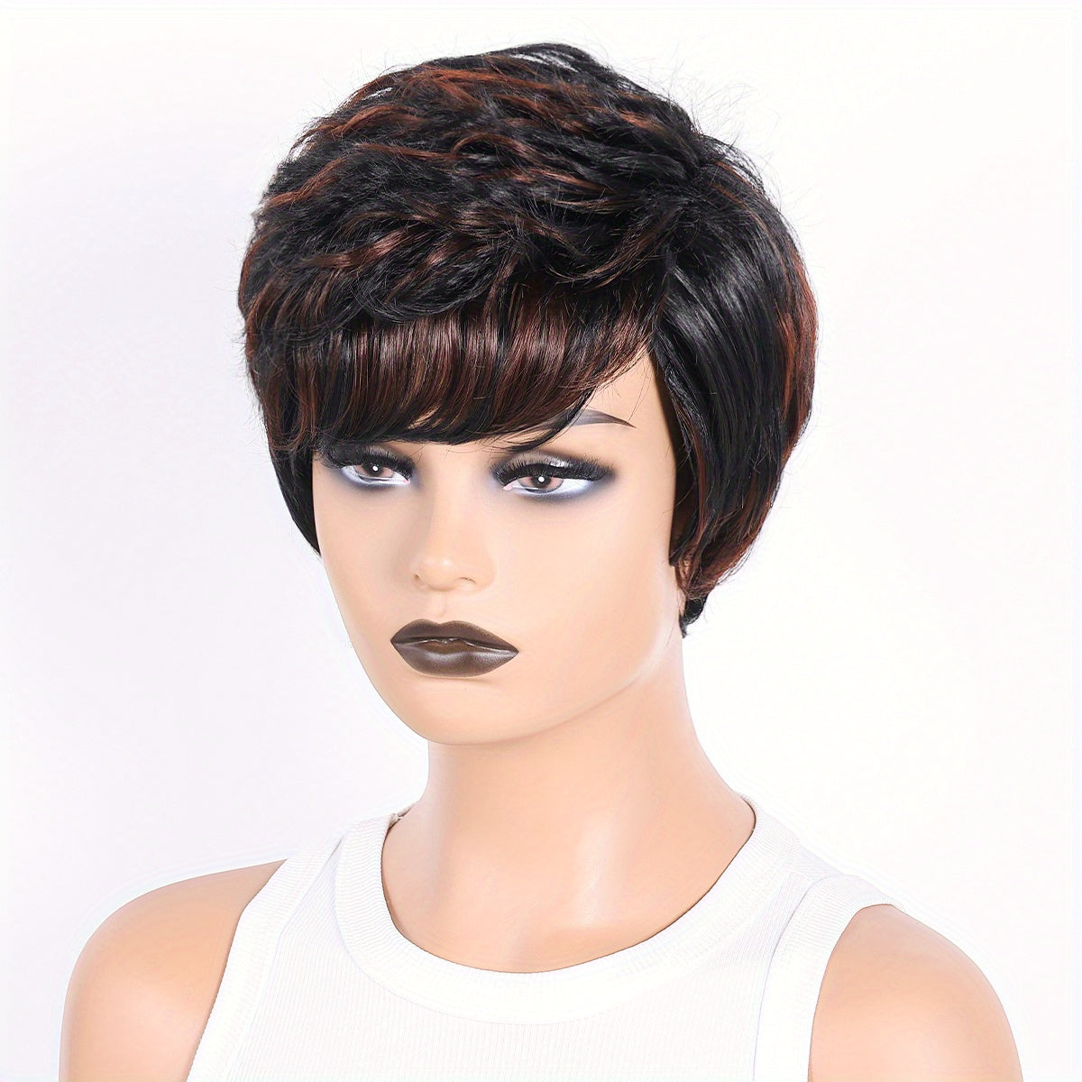 Short Straight Layered Wigs for Women Synthetic Hair Wigs