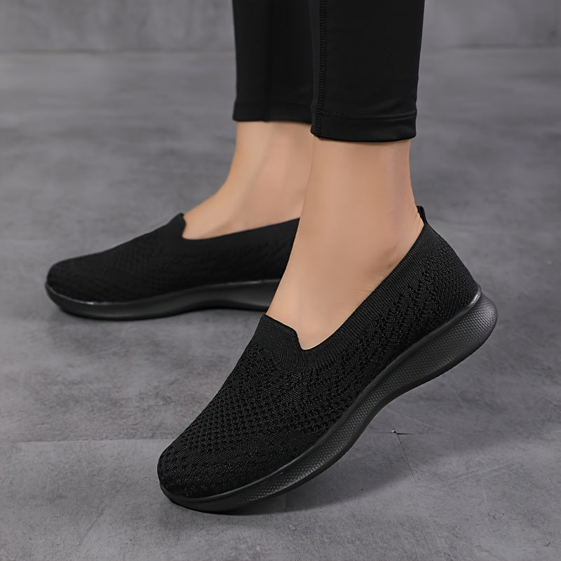Women's Casual Mesh Breathable Walking Shoes Lightweight Sport Flat Shoes