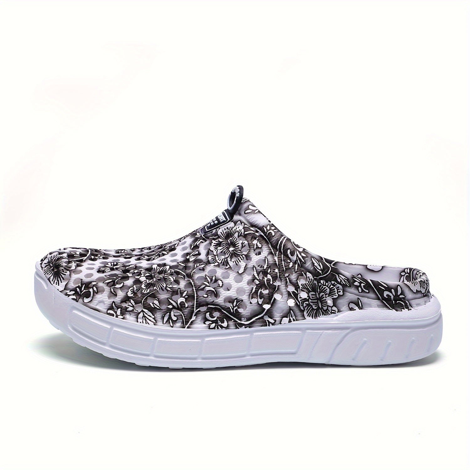Women's Floral Pattern Breathable Hole Shoes Lightweight