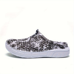 Women's Floral Pattern Breathable Hole Shoes Lightweight