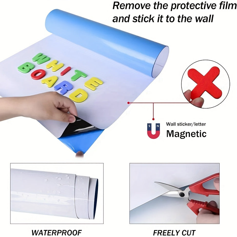 Magnetic Whiteboard Soft Whiteboard Wall Sticker 45 17 7 23 6in
