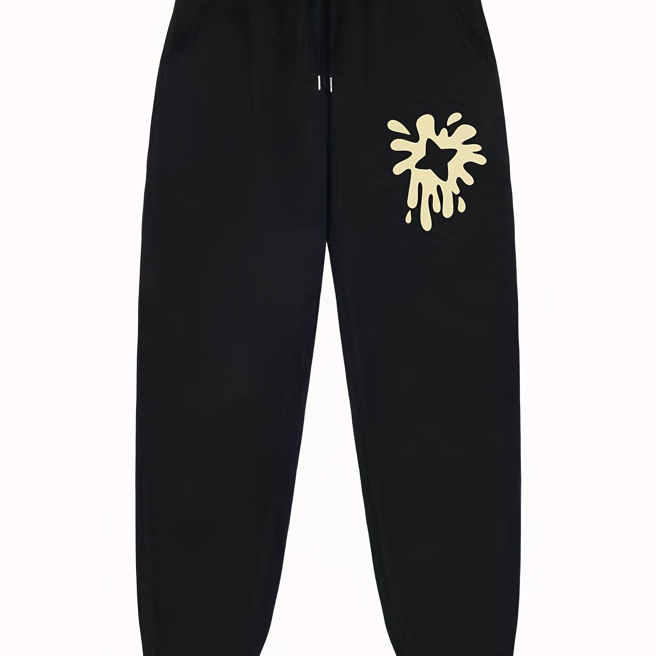 Men's Print Joggers Stretch Waist Sweatpants