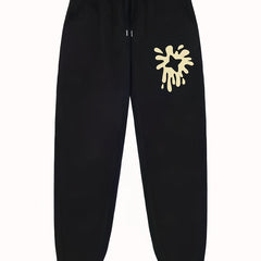 Men's Print Joggers Stretch Waist Sweatpants