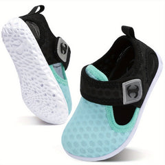 Breathable Mesh Aqua Shoes For Baby Girls - Non Slip Lightweight Wading Shoes