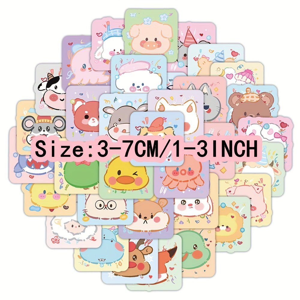60pcs Animal Series Graffiti Stickers Waterproof for Guitar Skateboard Phone Lap