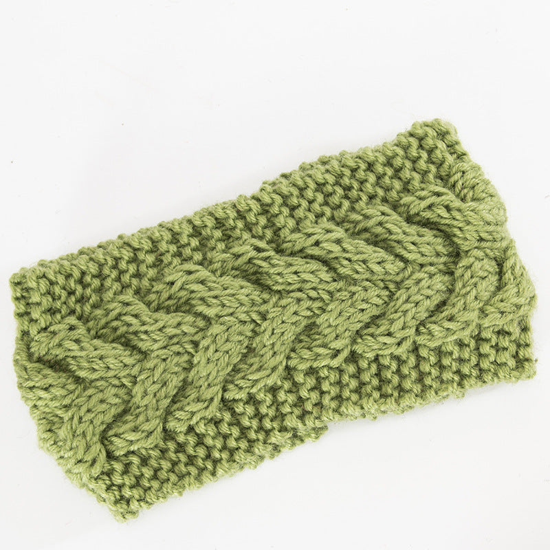Knitted Twisted Headband Solid Hairband Ear Warmer For Women Girls