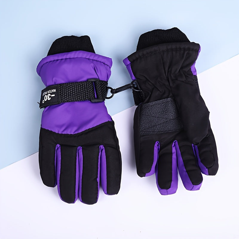 Winter Sports Gloves Non-slip Waterproof Warm Skiing Gloves