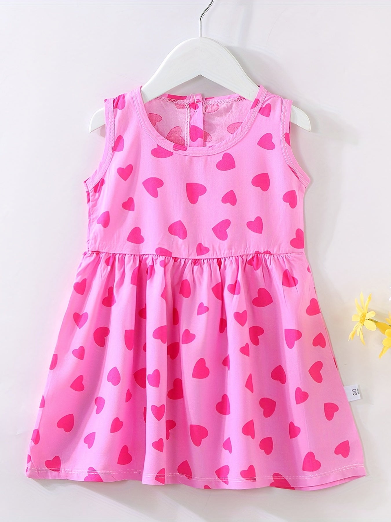 Girls Floral Cotton Silk Dress Princess Dress Kids Summer Sleep Dress