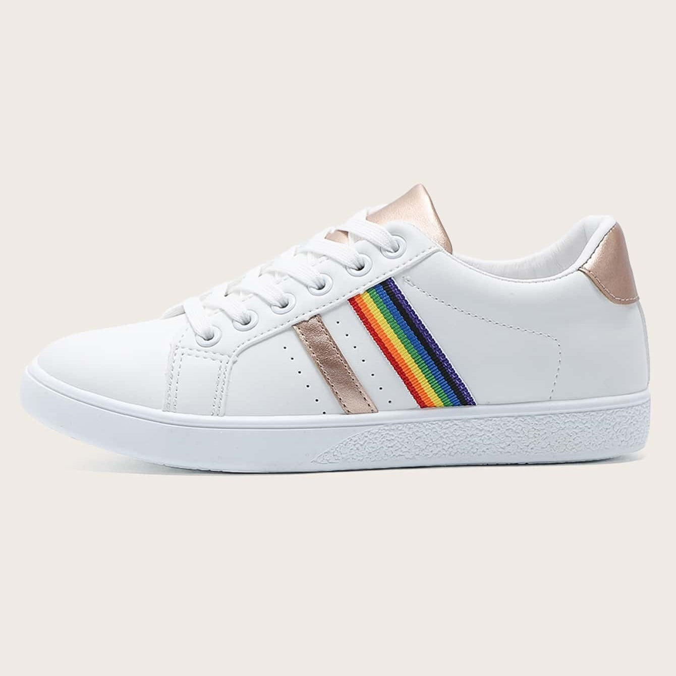 Women's Waterproof Faux Leather Sneakers Low Top Casual Shoes