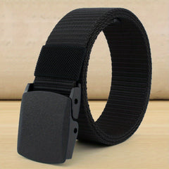 Men's Nylon Automatic Belt Canvas Webbing Tactical Belt