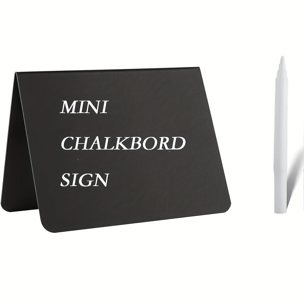 Mini Chalkboard With Chalk for Food Party Buffet Table Sign Wedding Bakery