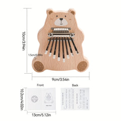 Wooden Bear Squeeze Toy for Educational Fun