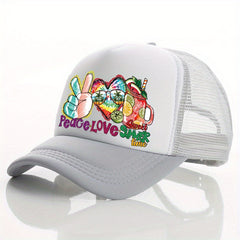 Summer Multicolor Hat Juice Print Men's Peaked Cap Street Sunshade