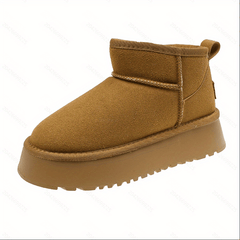 Winter Thermal Insulated Snow Shoes Platform Suede Boots