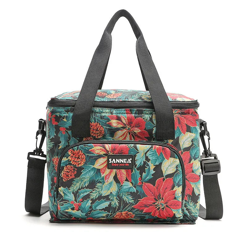 10L Cooler Bag Thermal Insulated Refrigerator Tote Lunch Box Zipper Picnic Bag