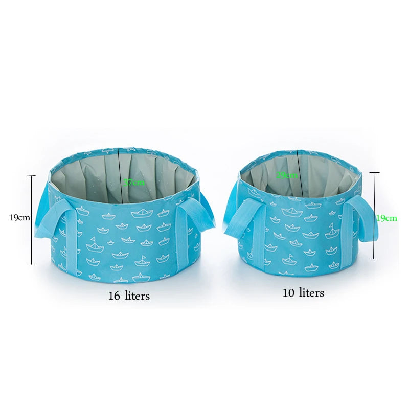 Women's Portable Folding Bucket Bag for Travel