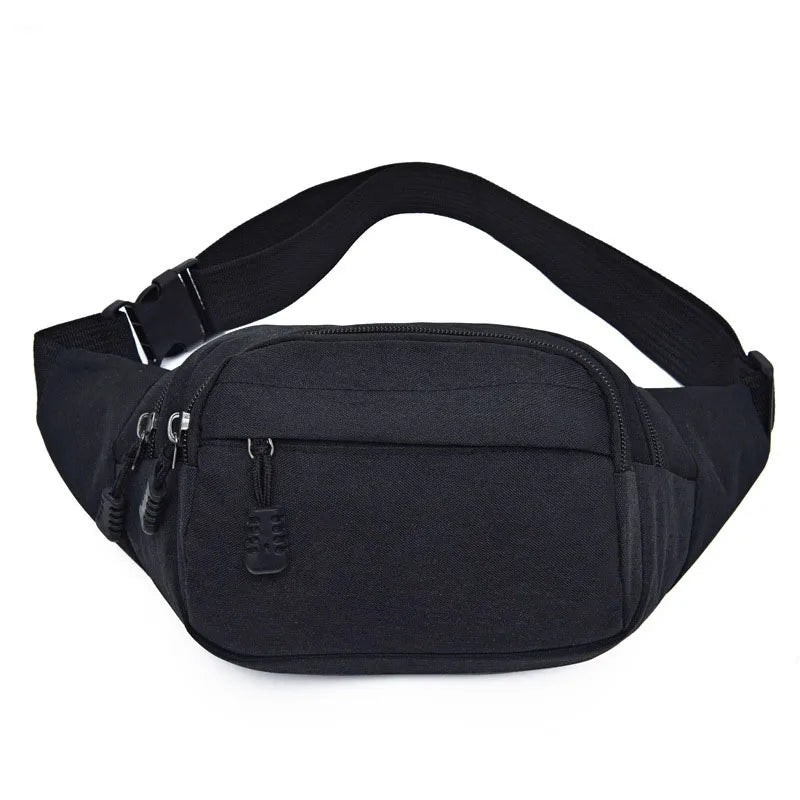 Waterproof Oxford Waist Pack Male Travel Running Belt Waist Bag